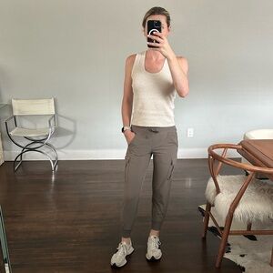 All Motion grey/taupe cargo joggers - size xs